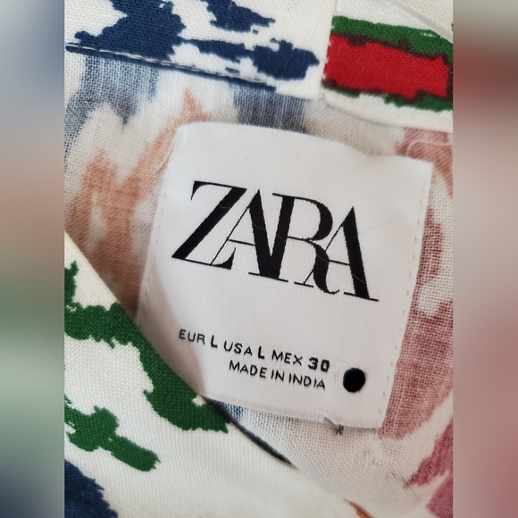 Zara Multicolor Patterned Jacket - Picture 6 of 7